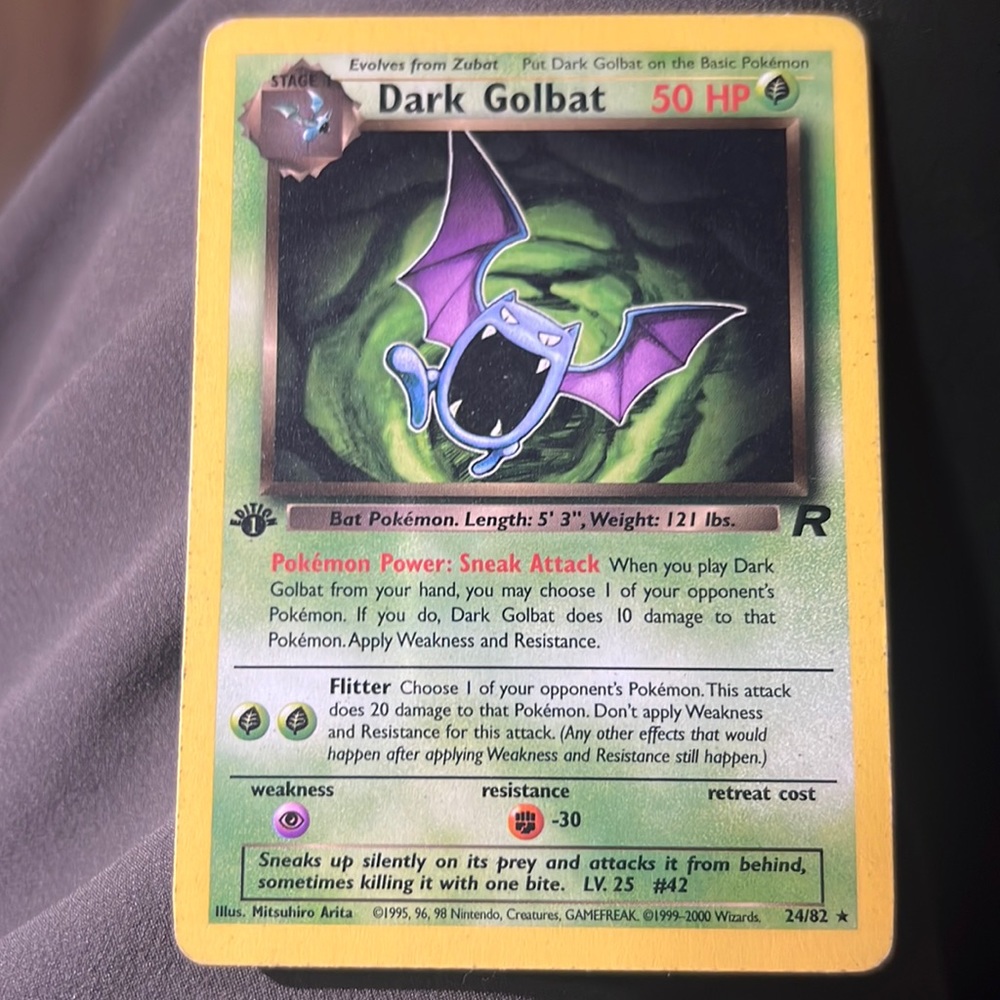 Dark golbat 1st edition
